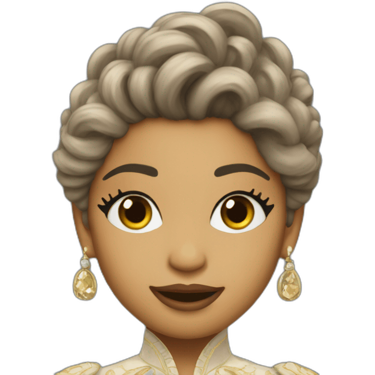 Zendaya as an Opera singer emoji