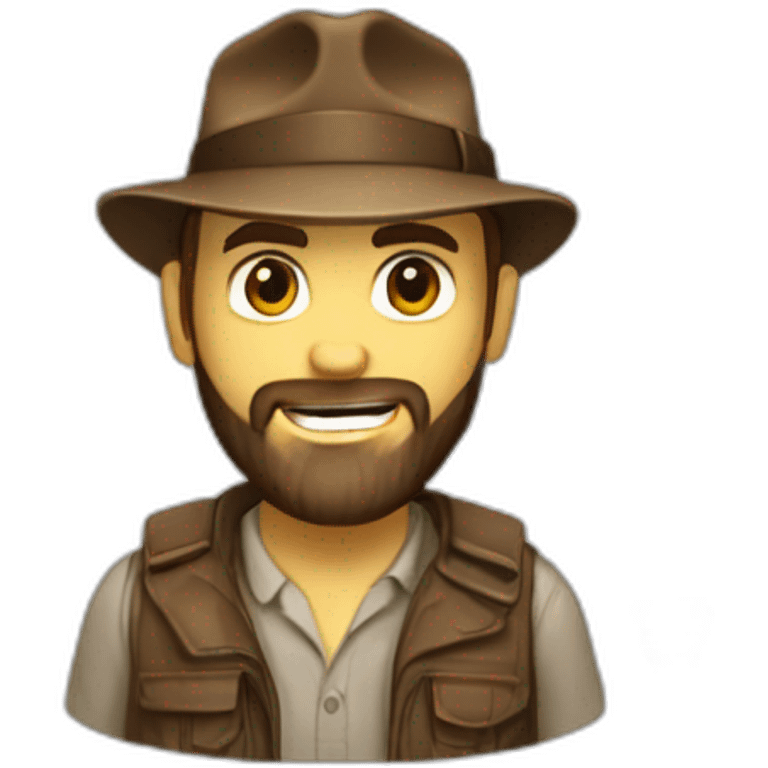 project manager with beard using a wip like indiana jones emoji