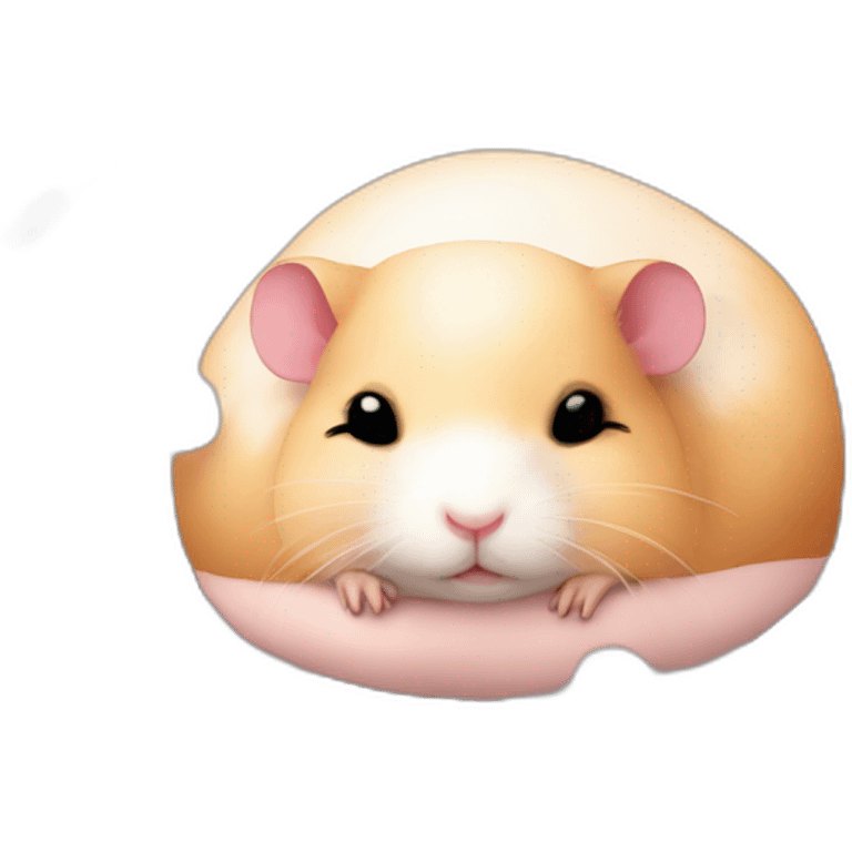 cherry blossom hamster sleep emoji