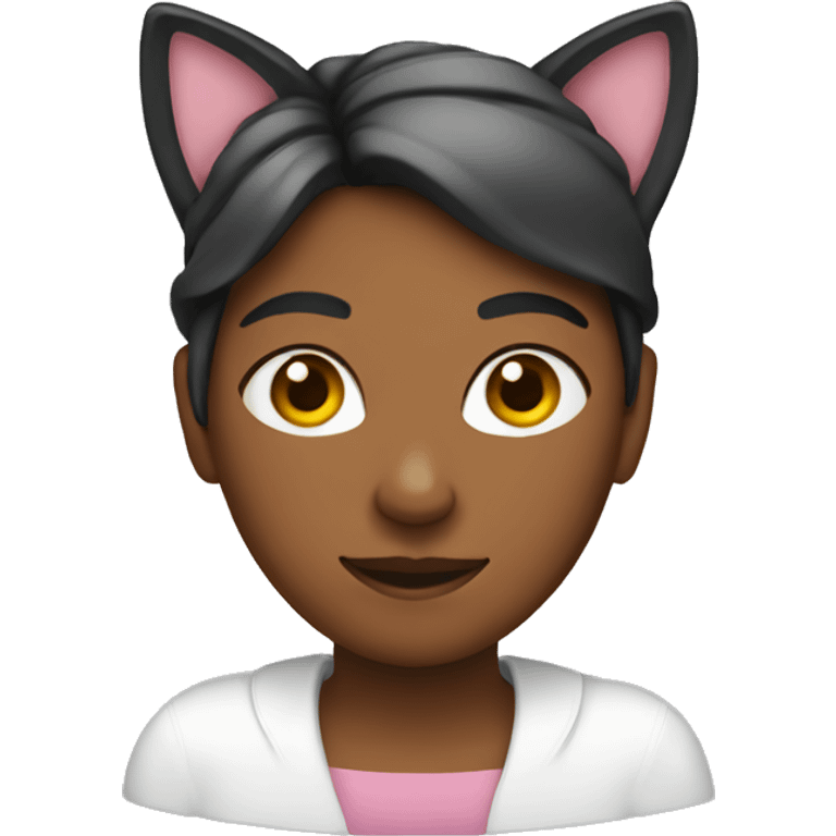 Lady with cat ears  emoji