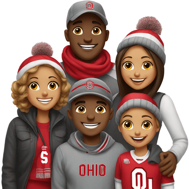 Ohio state family emoji