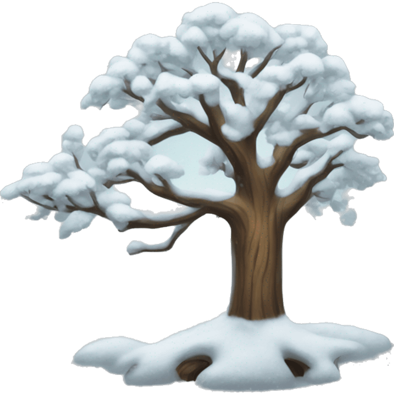 Tree in snow emoji