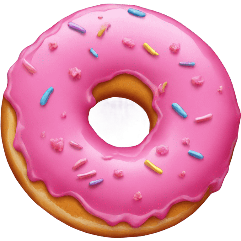 Pink donut emoji