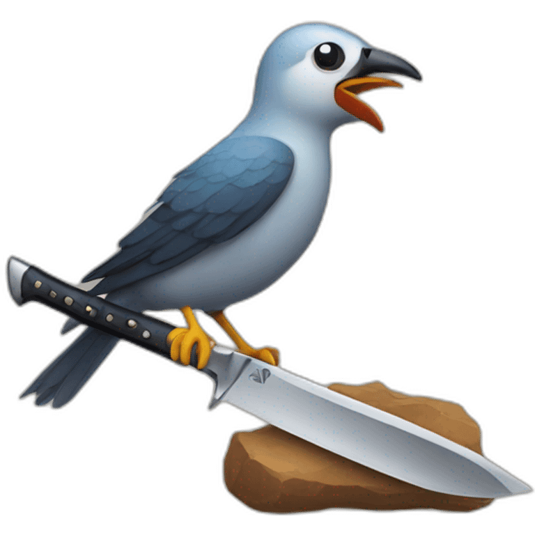 bird knife emoji