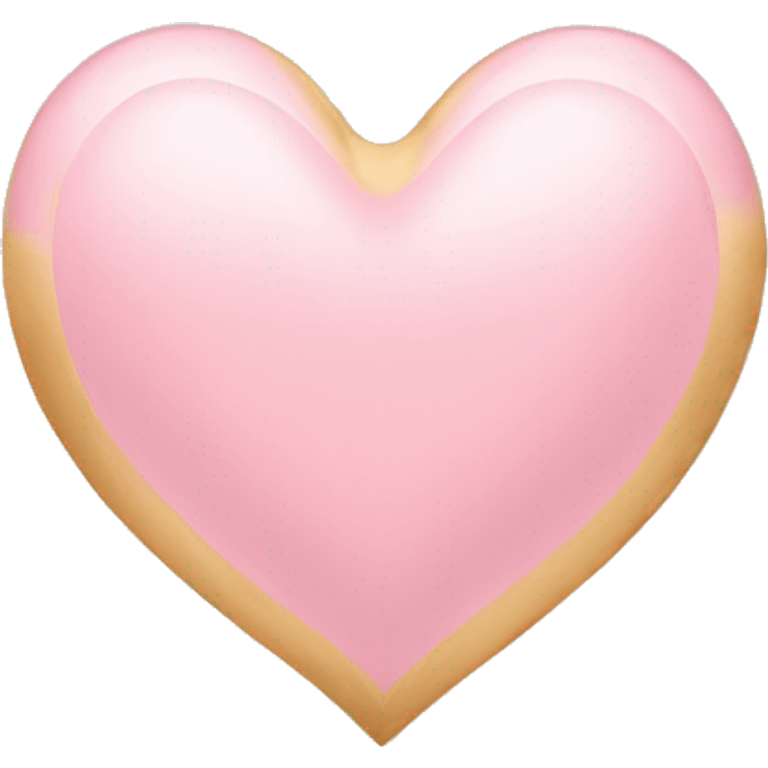 light pink golden heart emoji