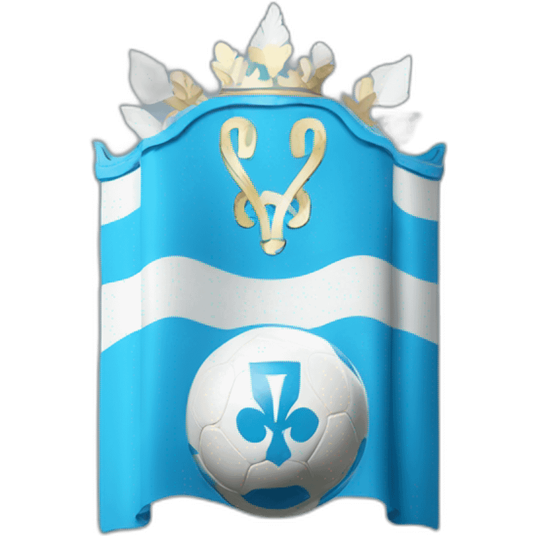 Olympique of Marseille football logo emoji