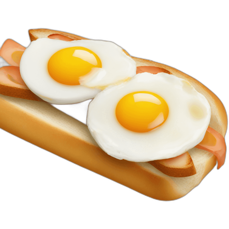 Egg on baguette sandwich emoji