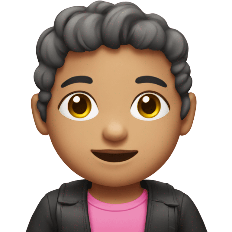 Pink toddler craft  emoji