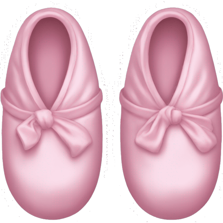 Light pink silk slippers and robe emoji