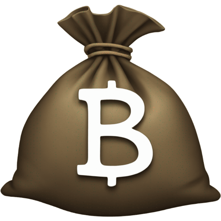 Money bag dollar sign letter b emoji