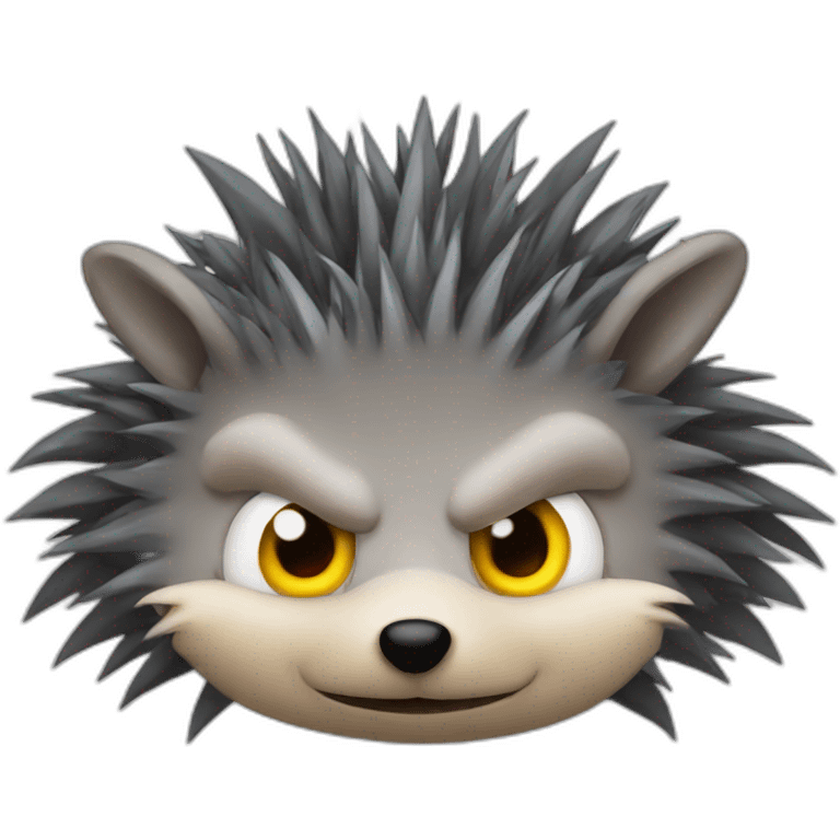 evil hedgehog yevhenx emoji