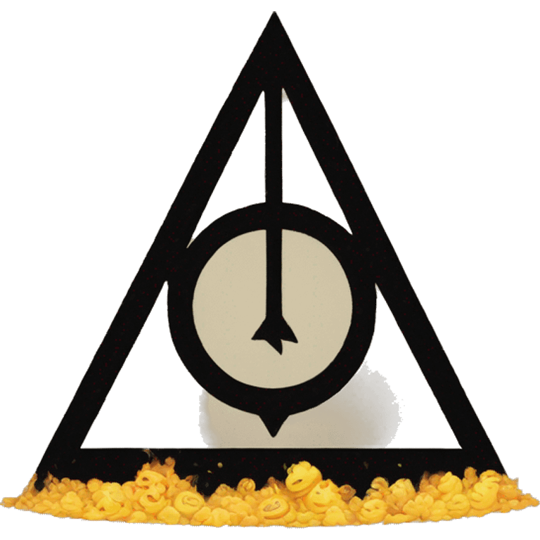 Deathly Hallows inside a hart emoji