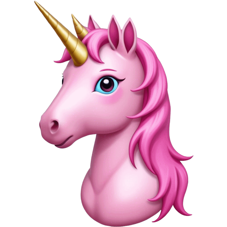 Unicornio rosa emoji