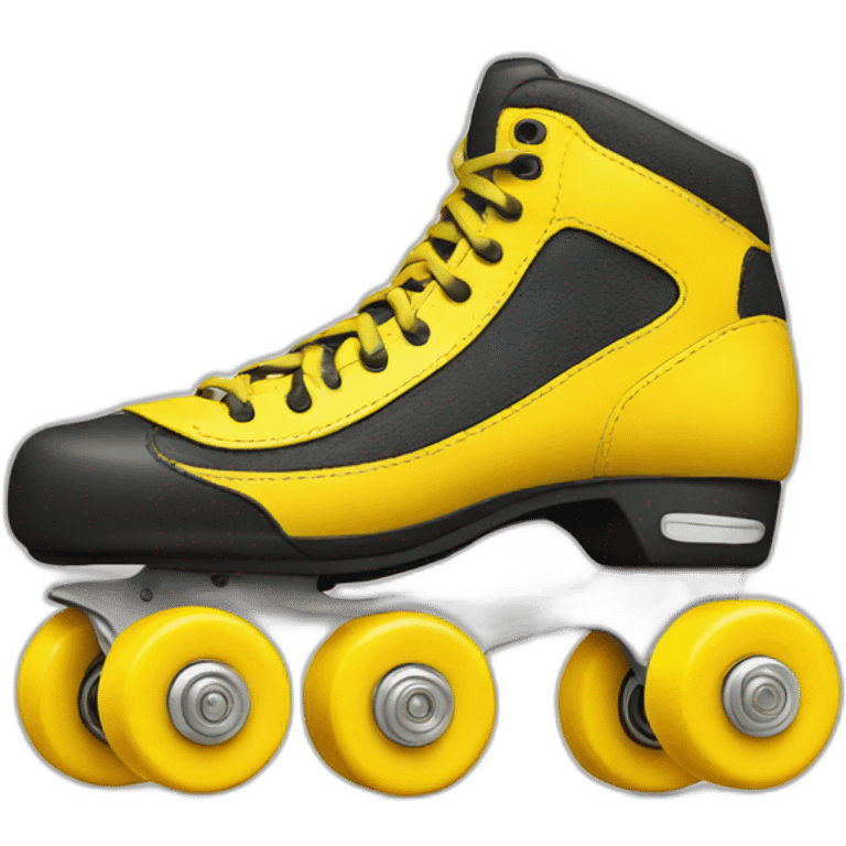 Yellow rollerskates emoji