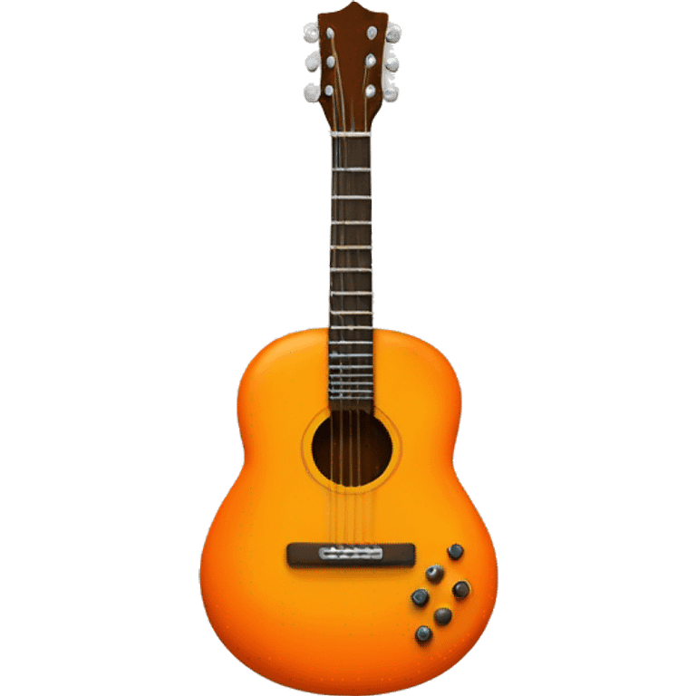 Orange guitar  emoji