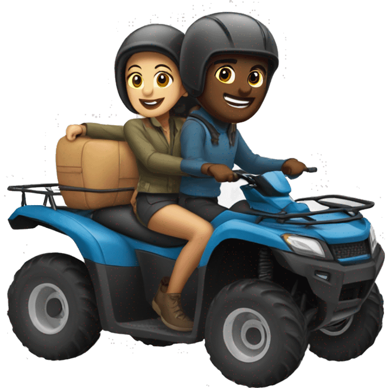 two people on a quad bike emoji