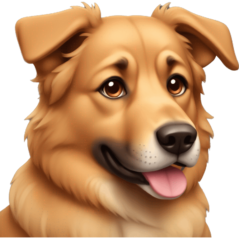 Tan brown shepherd dog emoji