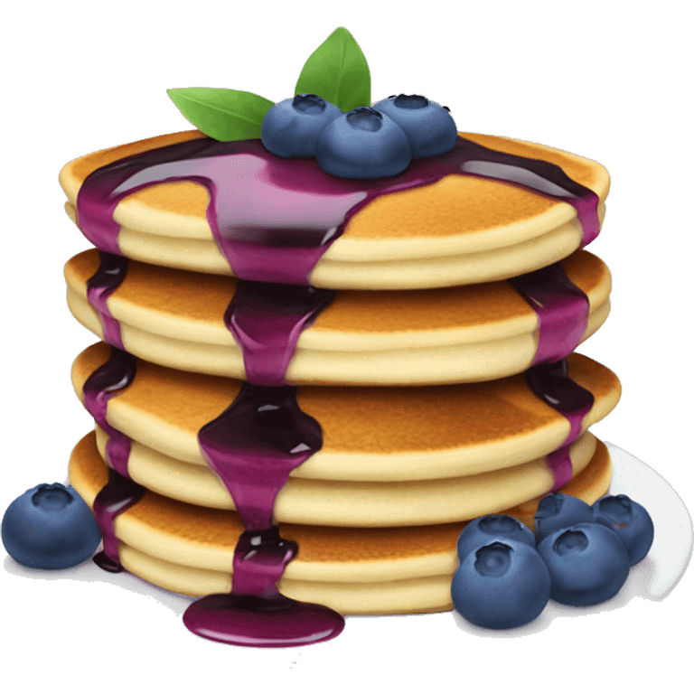 Blueberry pancakes  emoji