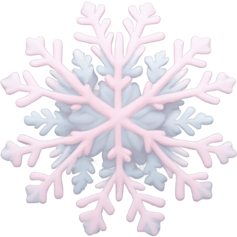 pastel pink snowflake  emoji