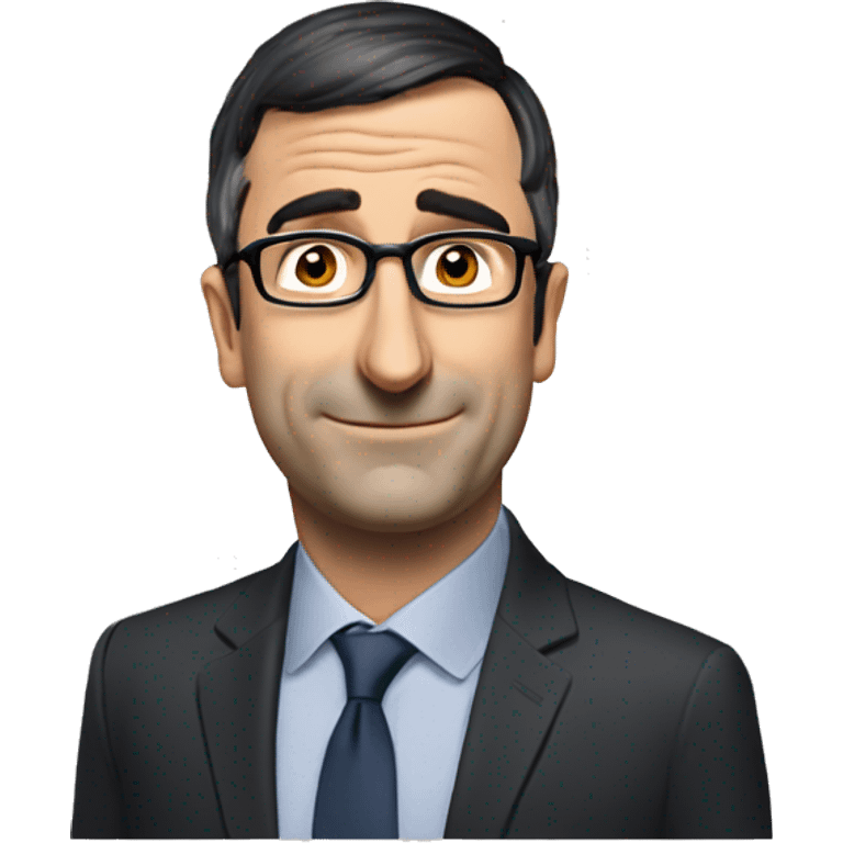 john oliver looking smug emoji