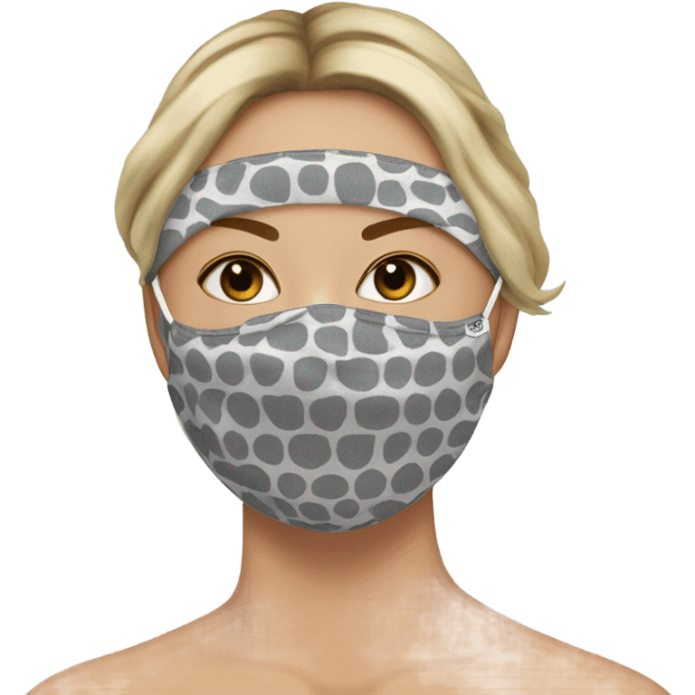 fabric cosmetic face mask emoji