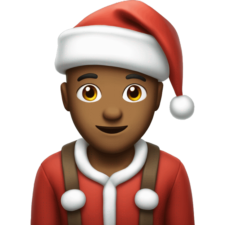 cute santa emoji