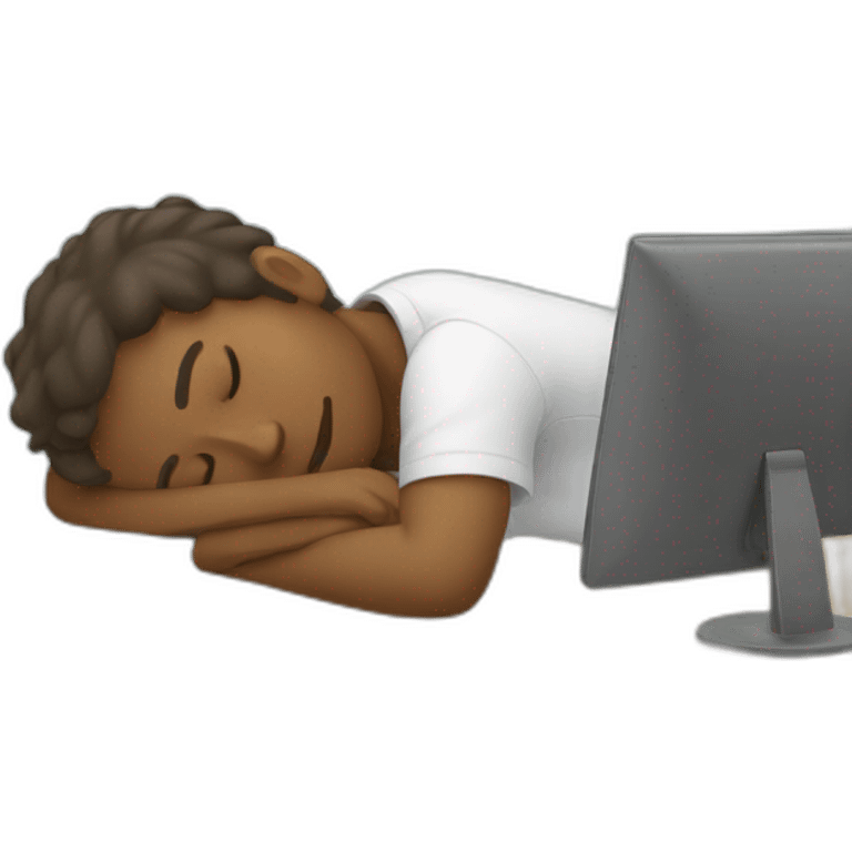 Sleeping at the desk emoji