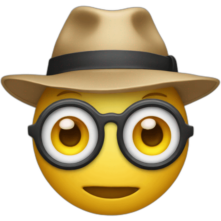 two eyes with a hat over each one emoji