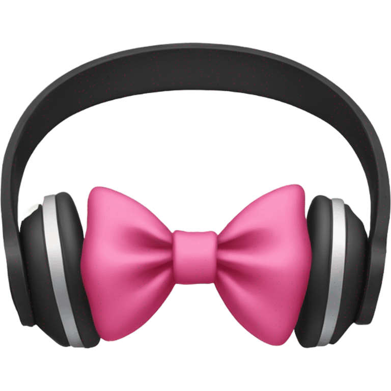 Headphones with bows emoji