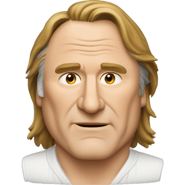 Gérard Depardieu entrain manger emoji