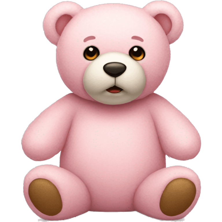 light pink teddy bear emoji