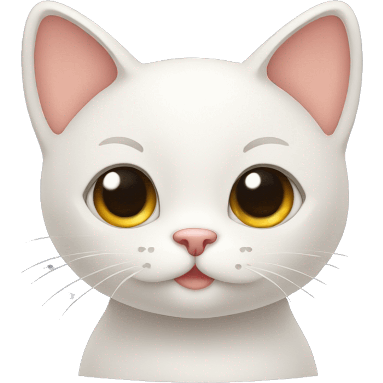 Cute cat, letters gg emoji