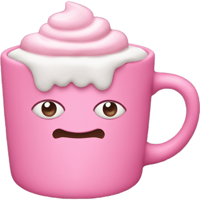 pink hot cocoa cup emoji