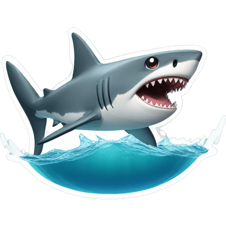 shark with a stanley emoji