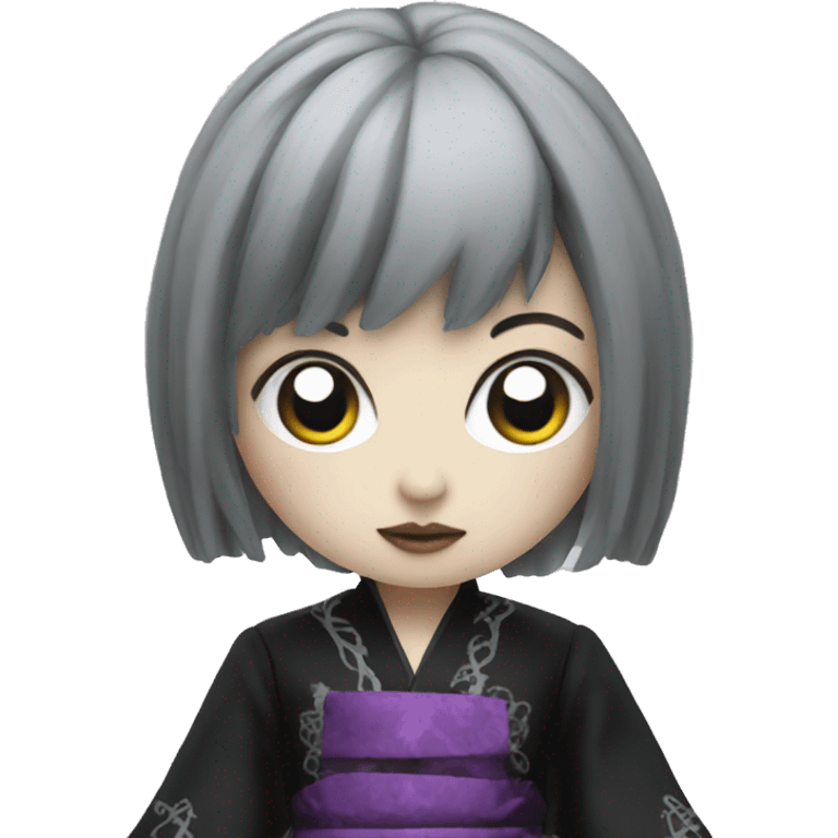 japanese halloween goth doll emoji