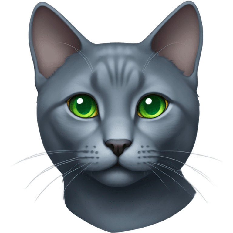 Russian blue cat  emoji