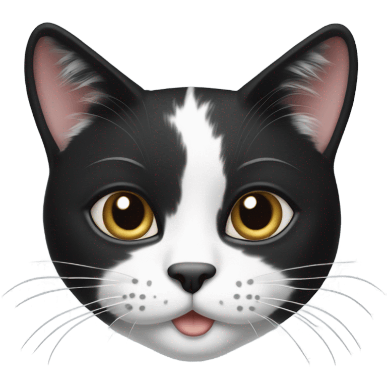 a black and white cat wktb  emoji