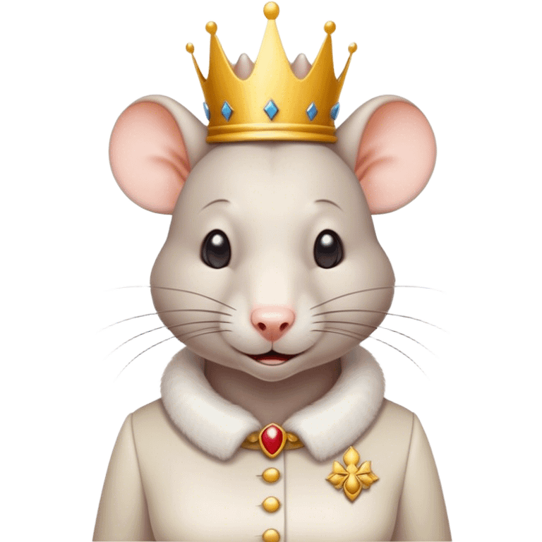 Queen rat struggling to work in customer service emoji