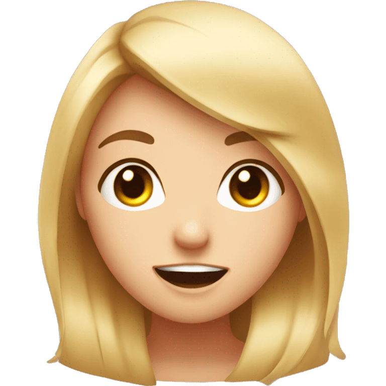 cute face hiting on a girl emoji