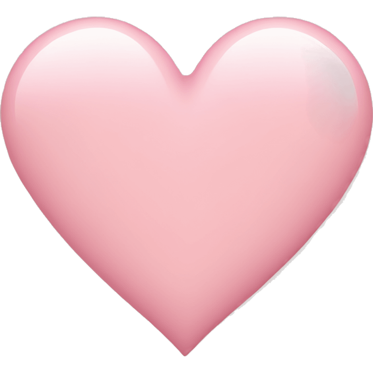 Plain light pink heart emoji