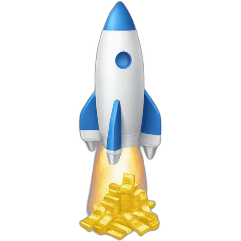 rocket full of money emoji