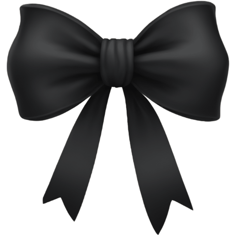 Black bow emoji