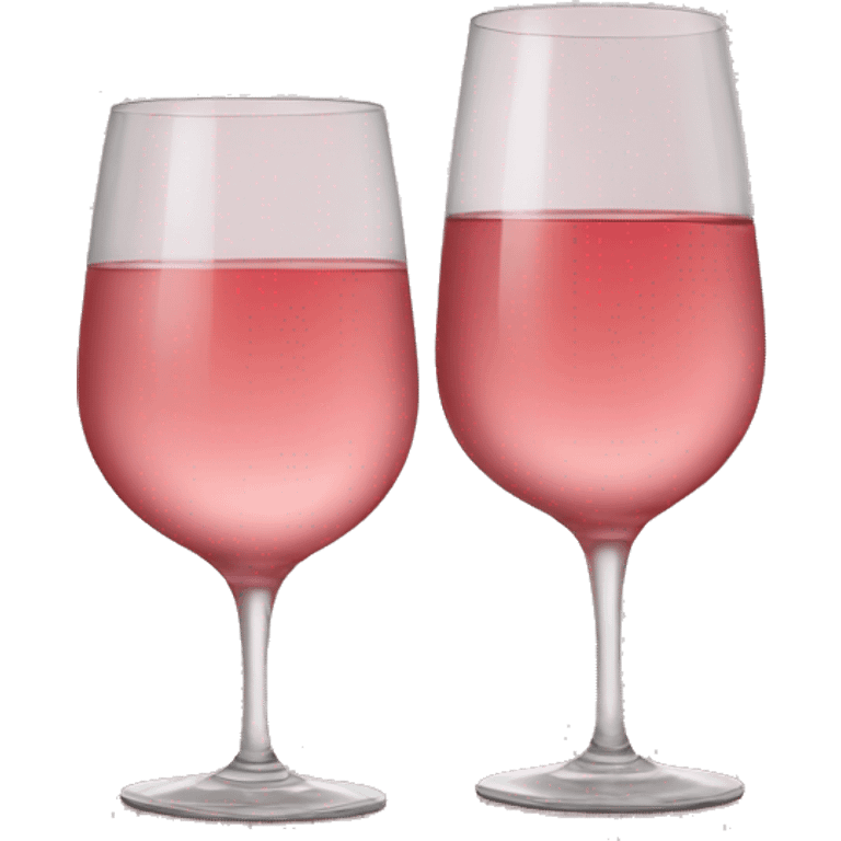 Rose wine glasses  emoji