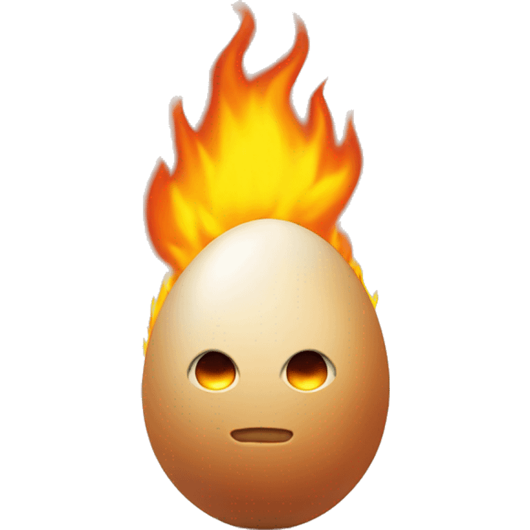 egg on fire emoji