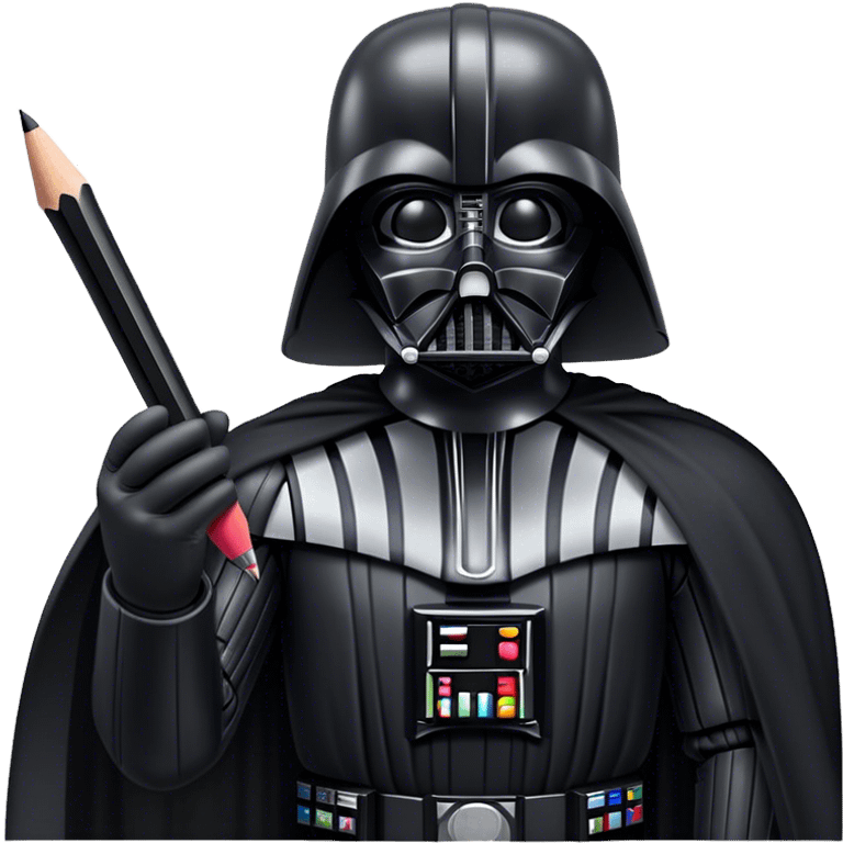 darth vader with pencil emoji