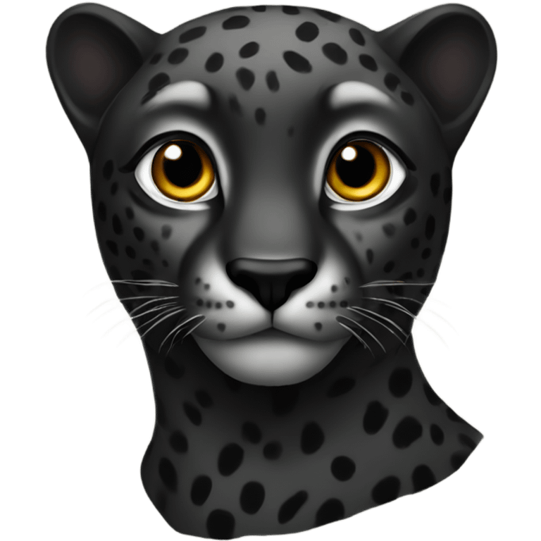 black cheetah  emoji