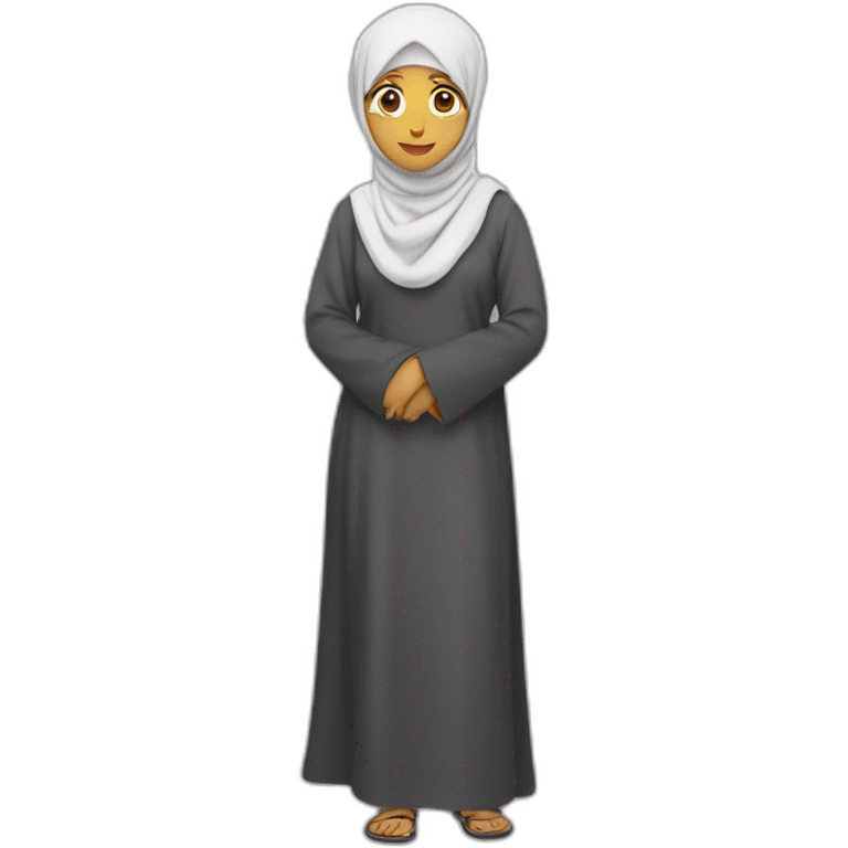 Qamis et hijab Câlin emoji