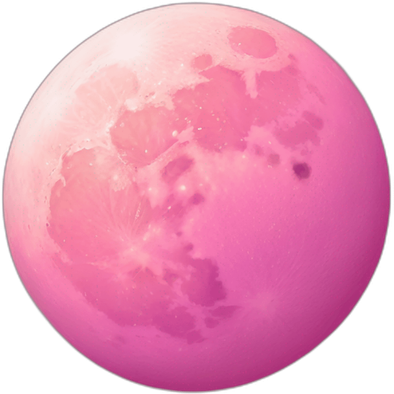 Pink moon emoji