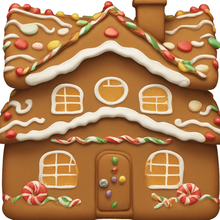 Cute ginger bread house  emoji