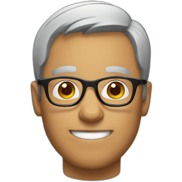 Man with glasses emoji